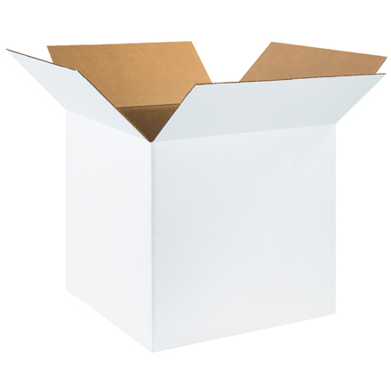 20 x 20 x 20" White Corrugated Boxes