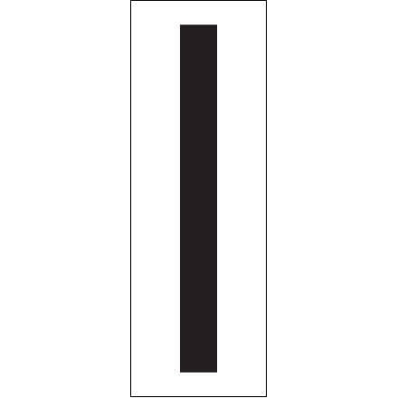 3 <span class='fraction'>1/2</span>" "I" Vinyl Warehouse Letter Labels