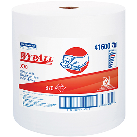 Kimberly Clark<span class='rtm'>®</span> WypALL<span class='afterCapital'><span class='rtm'>®</span></span> X70 Industrial Pro Jumbo Roll Wipers